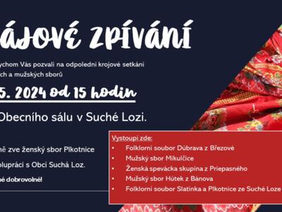 Májové zpívání - plakát